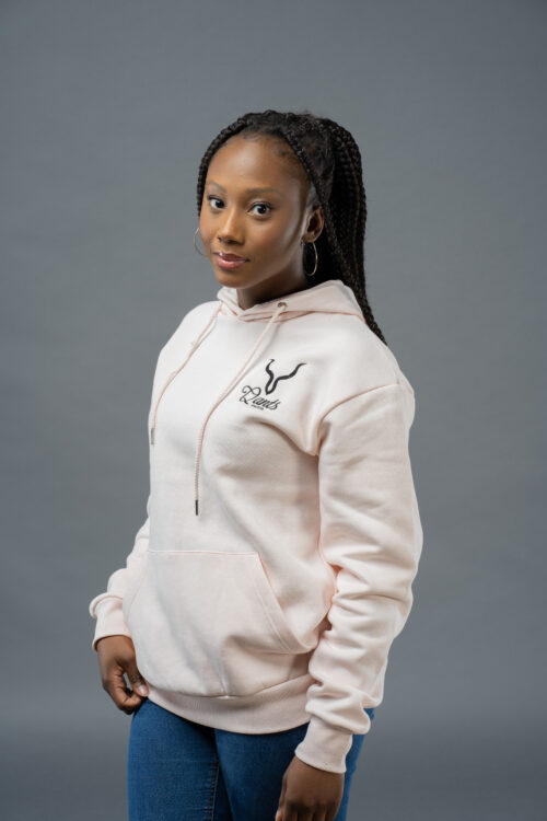 HOODIE SIRA Brodé - Rose Pastel